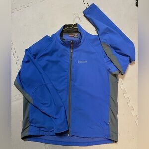 Marmot Men's Blue and Gray Softshell Performance Jacket